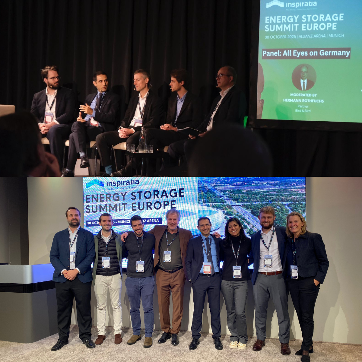 Inspiratia Energy Storage Summit in der Münchner Allianz Arena am 30. Oktober 2025